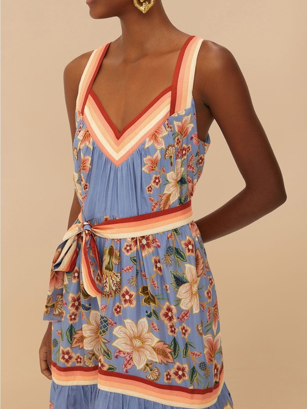 FARM Rio Blue Superbloom Tapestry Maxi
Dress XL Like New - Picture 2 of 7